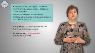 Уроки русского Правописание сложных имён прилагательных