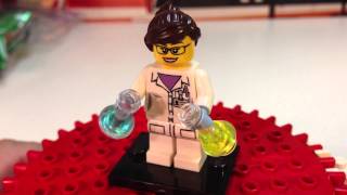 Lego 71002 Series 11 Minifigure #11 Female Scientist Bump or Dot Code