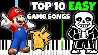 Top 10 Game Songs to Play on Piano [Easy Piano Tutorial]