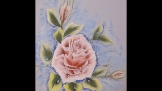 Come dipingere rosa con pennello piatto. Corso di pittura. how to paint a rose