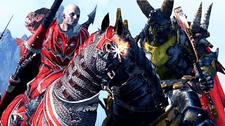 Blood God (Warrior Chaos) Vs Blood Knight (Vampire Count) - Massive Battle Total War Warhammer