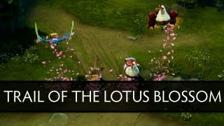 Dota 2 Unusual Courier Effect - Trail of the Lotus Blossom