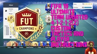 FIFA 19 ULTIMATE TEAM UPDATED 4-1-2-1-2(2) BEST CUSTOM TACTICS AND PLAYER INSTRUCTIONS