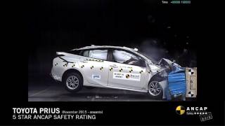 ANCAP CRASH TEST: Toyota Prius (November 2015 - onwards) frontal offset test at 64km/h