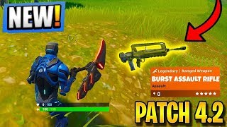 NEW LEGENDARY BURST RIFLE | Patch 4.2 Fortnite Battle Royale
