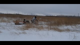 БУРЛАК-M ПРОХОДИМОСТЬ по сугробам/ Мотобуксировщик