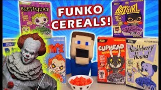 FUNKO Cereals Series 2 Unboxing! PENNYWISE, Cuphead, BeetleJuice, Huckleberry, Batman,