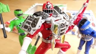 トッキュウ1号〜♪乗り換えてジンバーレモン【開封レビュー】乗り換えチェンジシリーズ トッキュウ1号2号4号 武器パーツ7種 ACアームズチェンジと装着可能！？
