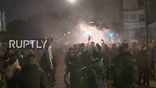 UK: Protesters clash with police at anti-government "Million Mask March" in London
