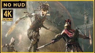 Assassin's Creed Odyssey - Medusa Boss Fight | No HUD 4K/60fps PC Gameplay