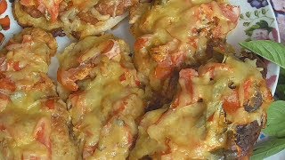 Удивительно нежные и сочные куриные отбивные в луковом кляре! Просто пальчики оближешь!