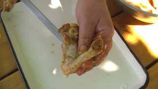 Куриные крылья на гриле. | Chicken wings on the grill.