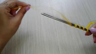 Определение длины нити при наборе петель. Вязание спицами. (Knitting for beginners)