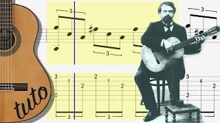 TUTO - ARPEGGIO ROMANTICO - FINGERSTYLE CLASSICAL GUITAR - etude de TARREGA