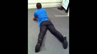 Mckenzie method: extension in lying with lateral modification