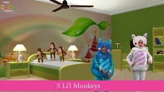 Five Little Monkeys! With Lyrics ( Fun And Learn ) - Nursery Rhymes Children