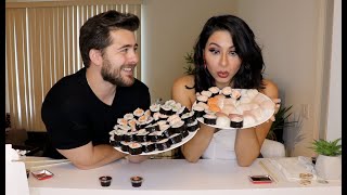 100 Sushi Challenge w/ A Girl From Tinder