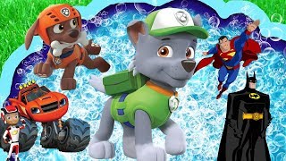 Герои мультфильмов Щенячий патруль,Вспыш,Бэтмен,Супер мен,