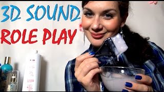 ASMR. АСМР Видео. 3D Звук. Spa для волос. Красим Волосы. (3D Sound. Binaural. Relaxing Roleplay)
