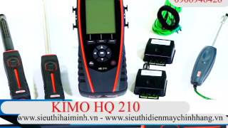 Hướng dẫn sử dụng máy đo nhiệt độ, độ ẩm không khí KIMO HQ 210