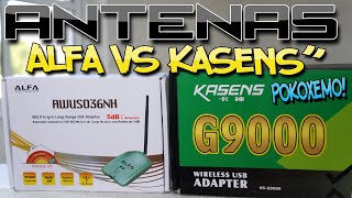 Test Antenas WiFi Kasens G9000 Vs Alfa awus036nh | Realtek 8187L  | Ralink 3070 + Observaciones*