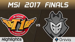 SKT vs G2 Highlights Game 3 MSI 2017 Finals SK Telecom T1 vs G2 Esports by Onivia