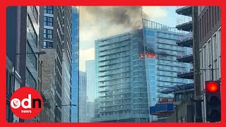 Major Fire ERUPTS at London Apartment Complex