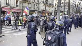 France: Yellow Vests stage rally in Paris against COVID measures