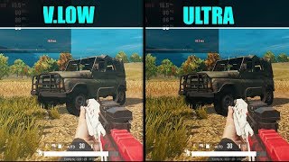 PUBG LITE : Very Low Vs. Ultra (Graphics & FPS Comparison) GTX 1050TI 4GB