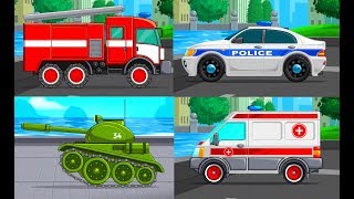 Мультики про Машинки Спецтехника Развивающие Игры Мультфильмы для Малышей Изучаем Транспорт