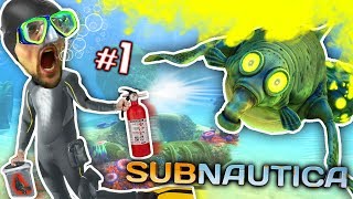 ALIEN OCEAN: Stinky Walrus Shark Ambush! FGTEEV plays Subnautica #1