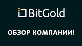 BitGold - купить золото за биткойны! Обзор компании!
