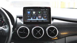 Mercedes A B CLA GLA G Klasse - замена инфодисплея 5.8" на монитор 8"