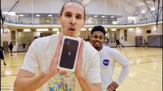 Giving Random People An iPhone 11 If They Make A Free Throw!
