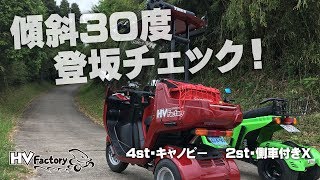 登坂チェック！ジャイロキャノピー＆ジャイロX側車付き★by HV Factory