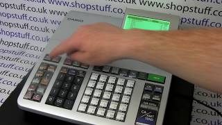 How to set up receipt printing on the Casio SE-S400 / SE-S800 Cash Registers