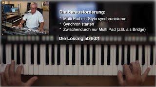 YAMAHA PSR-S970 Workshop 146 - Multi Pad & Styles synchronisieren