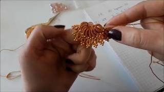 Серьги фриволите МК/ Earrings Needl tatting/ Occhi/ Frivolité