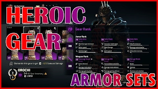 Unique & Heroic Orochi Full Armor Sets | Gear Showcasing | For Honor