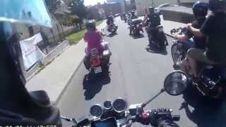 VI Atomowy zlot motocyklowy Chełmno Parada motocyklowa 08.08.2015