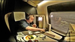 BRITISH AIRWAYS FIRST CLASS Flight, Boeing 777-200 - Houston to London!