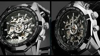 Посылки с Aliexpress: распаковка и обзор мужских часов Winner Skeleton