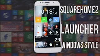 SQUAREHOME2 - LAUNCHER / Launcher com muito estilo e cheia de personalização Windows style