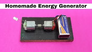 How to Make Homemade Mini Energy Generator using DC Motors