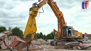 LIEBHERR R 964C w. GENESIS GXP700R Demolition / Abbruch Bauknecht Schorndorf, 20.05.2016.