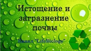 Истощение и загрязнение почвы