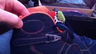 REAL, LEGIT vs. Fake AIR JORDAN VIII 8 Peapods Pt. 1 of 2 - side by side contrast