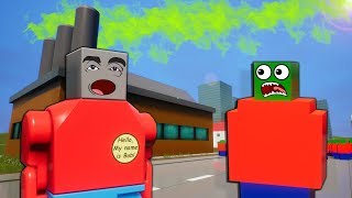 Toxic Gas Causes Zombie Outbreak in Lego City! - Brick Rigs Multiplayer Roleplay
