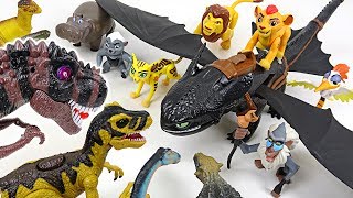 Dinosaurs army is coming! Lion Guard! Defeat the King Dinosaur with Dark Dragon! - DuDuPopTOY