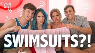 BOYFRIEND SHOPPING CHALLENGE!! Swimsuit Edition w/ Niki and Gabi